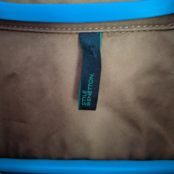 United Colors of Benetton Sleeveless Button-Up Romper – Brown, Women’s Size #98 - Picture 6 of 6